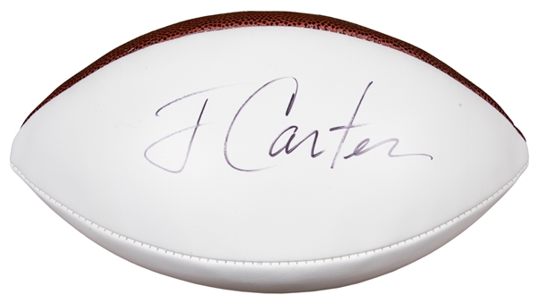 Jimmy Carter Autographed Football (Beckett)